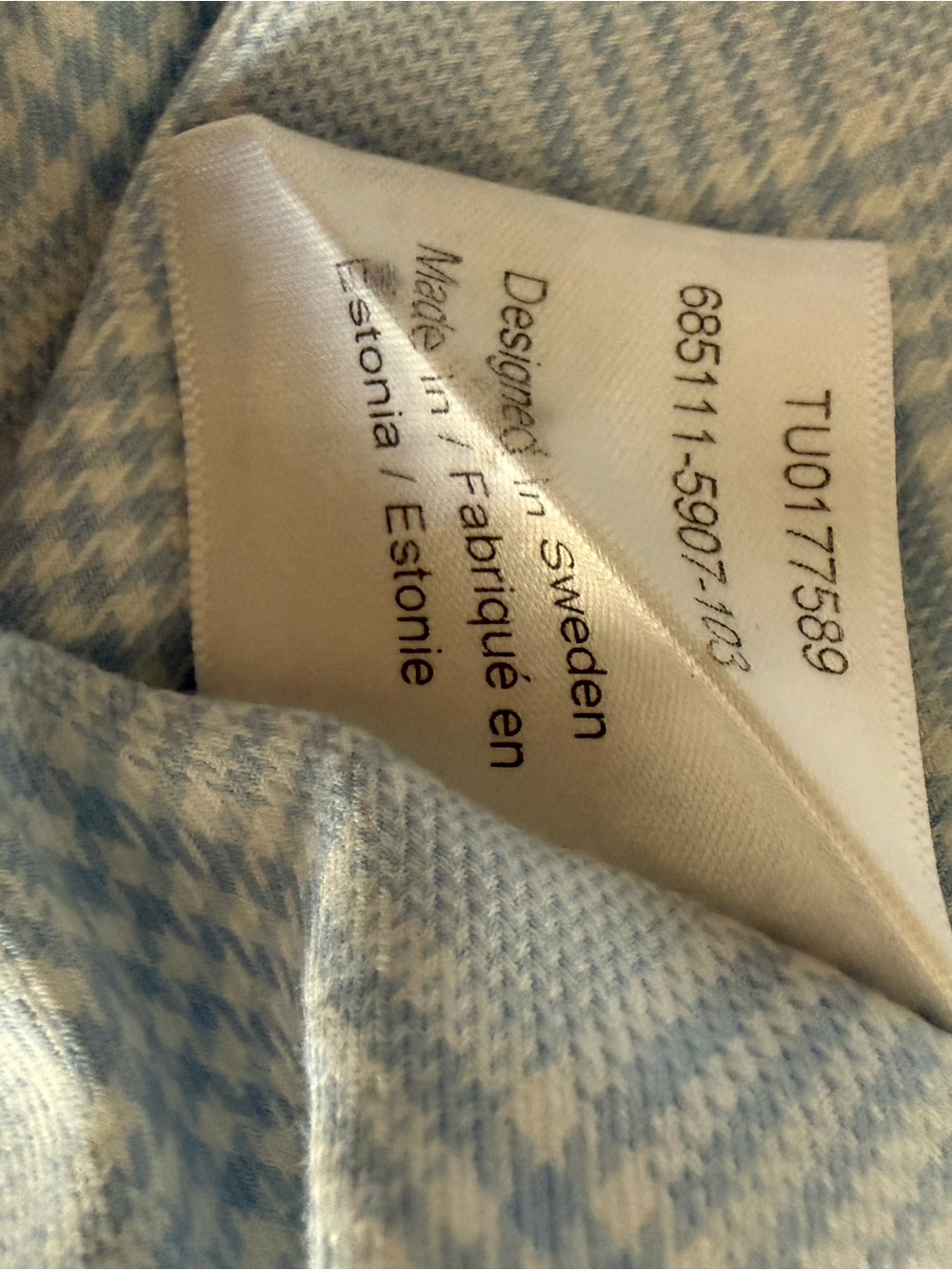 Stenströms Fitted Body Blue Plaid Twofold Cotton Dress Shirt 16/41 - Picture 7 of 7